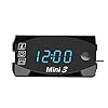 Betteros Motorfiets LED Klok, Motorfiets Elektronische Klok Thermometer Voltmeter Drie-In-Een Digitale Display IP67…