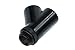 Alphacool 17063 Y-45° Connector - G1/4 revolvable - 2X Inner- 1x Outer Thread - Deep Black Water Cooling Fittings