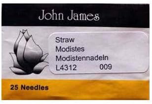 English Paper Piecing John James Milliners/Straw Hand Needles ? Size 009-25/Pkg ?
