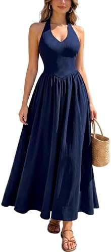 women's a line dress with pockets Cotton Linen Pocket Dress Sleeveless Women Casual  ZA-Zola