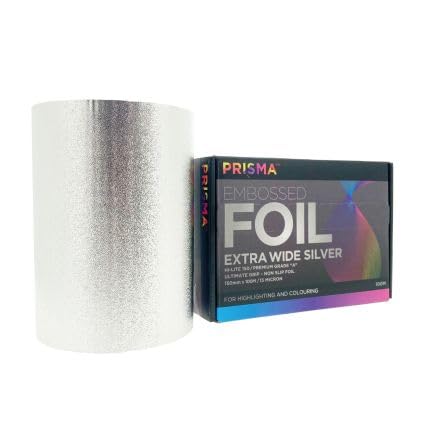 Prisma Embossed Foil Silver Roll 150mm x 100m
