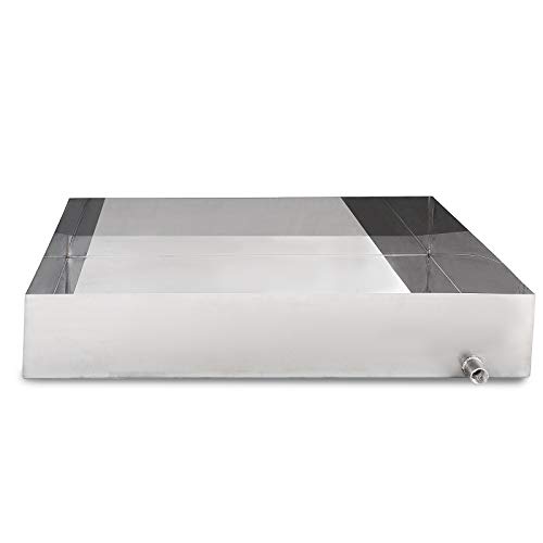 VEVOR Maple Syrup Evaporator Pan Maple Syrup Boiling Pan Stainless Steel Square Pan for Boiling Syrup (34"x 18" x 6", Normal)