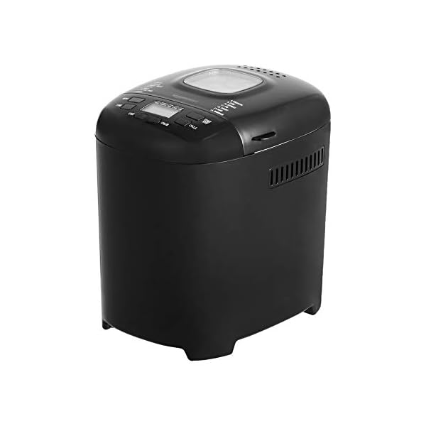 Amazon Basics 2 Pound NonStick Bread Making Machine, Black The Home