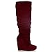 Spirit Moda Emma-1 Women's Slouchy Platform Wedge Heel Knee High Boots