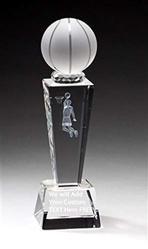 Customizable Optical Crystal Basketball Trophy Award Gift