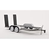 Trailer for 1:24 Models, Black/Silver, 0, Model Car,, Motormax 1:24