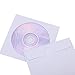 Pacific Mailer Paper CD DVD Disc Sleeves Envelope with Window Cut Out and Flap, Premium Thick [120g Heavy Weight, Pack of 1000]