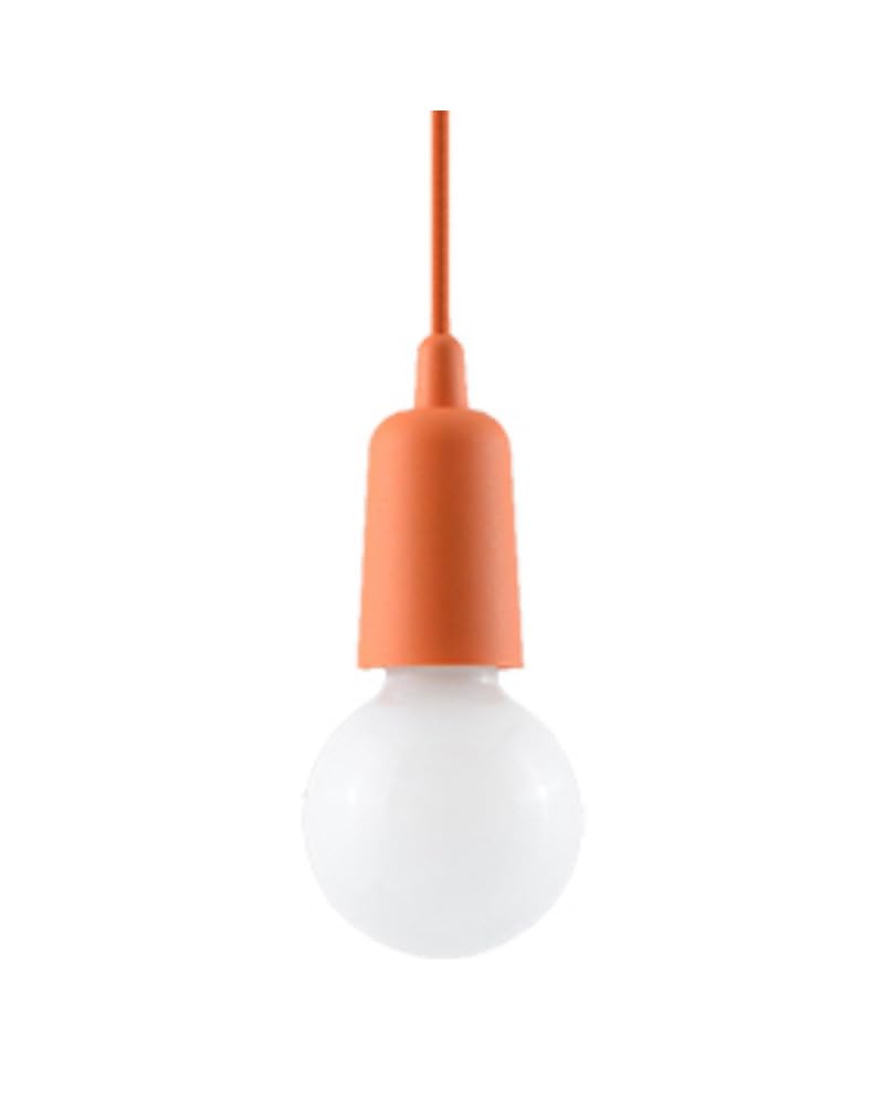 SOLLUX Pendant Lamp Diego Unique Design Without Lampshade Minimalist Lighting Minimalist Lighting LED Single Bulb Orange
