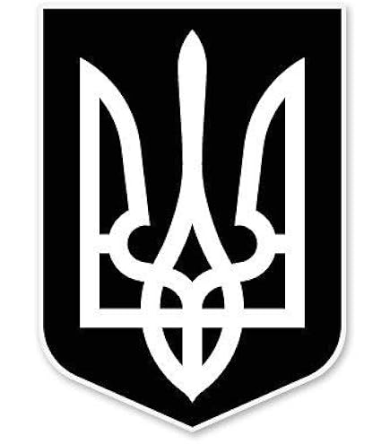 Buy Tryzub Ukraine Ukrainian Coat Of Arms Shield DECAL STICKER CAR WINDOW 5" X 3" Online In - Foto 5