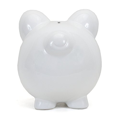 Child to Cherish Ceramic Piggy Bank, White