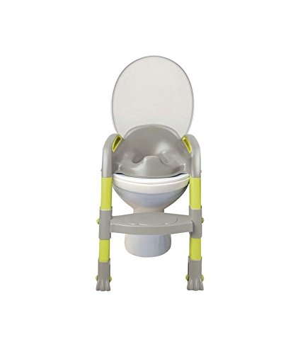 Kiddyloo Toilet Seat Reducer (Grey/Green) - Toddler Potty Training Seat