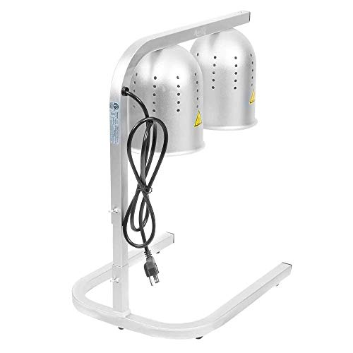 Avantco Commercial Portable W62 Heat Lamp Food Warmer 2-Bulb Free-Standing (Renewed)