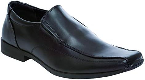 Mens Twin Gusset Slip On Smart Office Work Dress Casual Formal Shoes Size 6-12 Black
