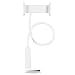 Aduro Solid-Grip iPad Stand Holder 360 Adjustable Universal Gooseneck Lazy Tablet Stand for Desk – Swivel Durable Rubberized Video Mount for Recording Holder (White)