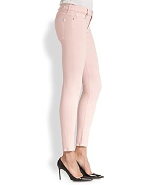 7 For All Mankind Women's Pink The Ankle Skinny Jeans (30)