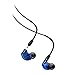 MEE audio M6 PRO In Ear Monitor Headphones for Musicians, 2nd Gen Model With Upgraded Sound, Memory Wire Earhooks & Replaceable Cables, Noise Isolating Professional Earbuds, 2 Cords Included (Blue)