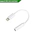 Lightning to 3.5 mm Headphone Jack Adapter ADABUNNY Lightning Connector to 3.5mm AUX Female Audio Jack Earphone Extender Jack Stereo for iPhone 7 / 7 Plus - Support IOS 10.3