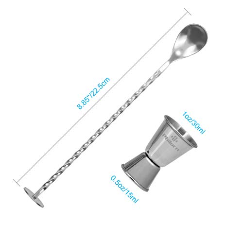 Philorn Cocktailshaker Set 304 Edelstahl Bar Cocktailset 5-teilig Professioneller 750ml Cocktail Shaker Mixer… – Bild 4