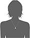 Amazon Collection Platinum or Gold-Plated Sterling Silver Swarovski Zirconia Round-Cut Halo Pendant Necklace, 16