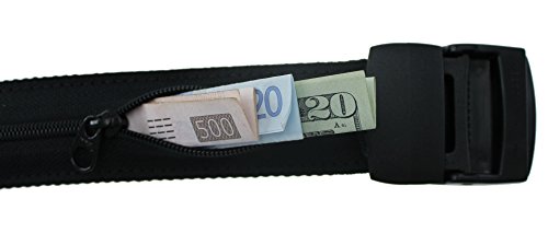 Bulldog Money Belt Made in the USA by Thomas Bates (Black)