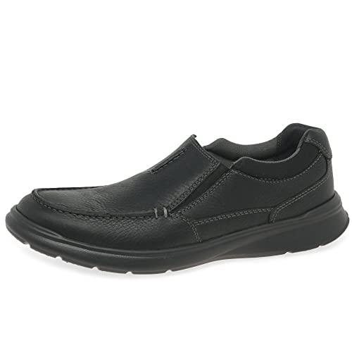 Clarks Cotrell Free Mens Black Oily Lea, 10