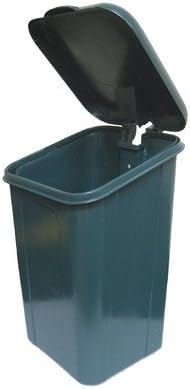 DOGIPOT 1208-L Trash Receptacle with Polyethylene Lid and Liner Trash Bags, Polyethylene