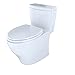 Toto MS654114MF#01 1.6GPF and 0.9GPF Aquia One-Piece Toilet, Cotton