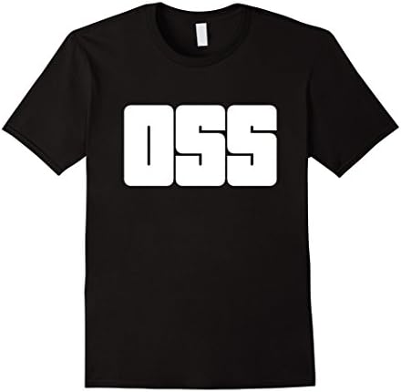 Men's OSS Martial Arts T-Shirt for Karate and Brazilian Jiu Jitsu Small Black