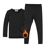 GAZIAR Thermal Underwear for Girls Kids Thermal Long Johns Pajamas Set with Ultra Soft Fleece Lined 2PCS 4-14Y
