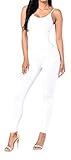 Ybenlow Women's Spaghetti Strap Bodycon Tank Jumpsuits Rompers Bodysuit