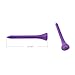 KOFULL Wood Golf Tees 2 1/8 inch 2 3/4 inch 3-1/4 inch Professional Natural Wood 150/Pack Less Friction Wood Tees Training for Golfer (Purple-54-100pcs)