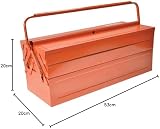 Bahco 3149-OR 5 Tray Cantilever Metal Toolbox Orange 550mm view 5