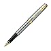 Parker Parker Medium Point Rollerball Pen with Golden Trim, Stainless Steel (1743625)