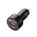 Fast Car Charger, AUKEY 36W Dual Port Quick Charge 3.0 USB Cell Phone Car Adapter for iPhone 11 Pro Max, Samsung Note10+ / S10, Google Pixel 4 XL, iPad, AirPods Pro, and More primary