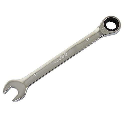 US PRO Tools 17mm Ratchet Spanner Wrench 72 Teeth Open & Ring End Wrench 3578