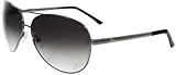 Guess Women's Gradient GU7195-GUN-35 Gunmetal Aviator Sunglasses