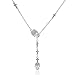EVBEA Skull Necklace for Women Long Gothic Jewelry Cool Cross Rock Necklaces(46,wt)
