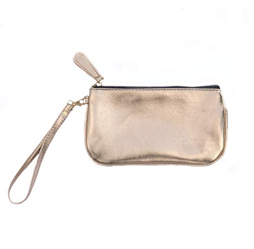 image for MONOBLANKS Colorful Leather Wristlet Wallet, Small Phone Purse Handbag