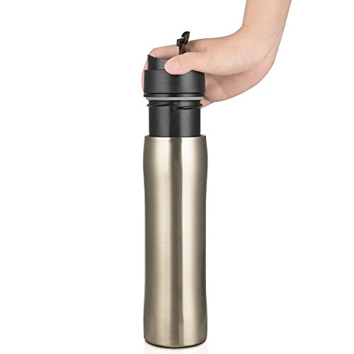 image for GoldTone Brand Portable French Press Vacuum Insulated Travel Mug - Dou