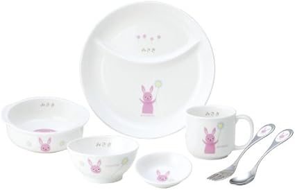 Amazon 名入れ お食い初め 離乳食 ベビー食器 陶器 食器セット ｱｯｺﾄﾄ にこにこセット うさぎ 名入れ用品 ベビー マタニティ 通販