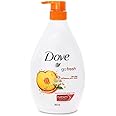 Dove Go Fresh Splash Nourishing Body Wash 800ml / 27.05 OZ, Nectarine & White Ginger Scent, enriched with Nutrium Moisture