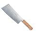 Alpha Stainless Steel Cleaver/Chopper - 9-Inch Blade - Heavy Duty - Full Tang - Hollow Ground Edge - Weight Balanced - Wooden Comfort Handle