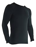 BJJ RASH GUARD FOR MEN - Long Sleeve Brazilian Jiu Jitsu Compression Shirt (Black, Large)