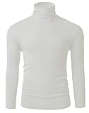 TAPULCO Men Thermal Turtleneck Long Sleeve Knitted Pullover Basic Slim Fit Casual T Shirts