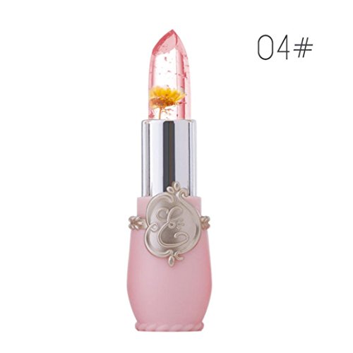 Flower Crystal Jelly Lipstick, Keepfit Beauty Bright Magic Temperature Change Color Lip Gloss for Women Girls Clearance Promotion (D) - Thumbnail 6