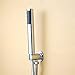 Hand Held Shower Head Holder with Hose Connector Shower Wand Holder Wall Mount,Handheld Shower Handle Sprayer Holder Shower Hose Adapter Shower Elbow with Spray Head Bracket Replacement Chrome