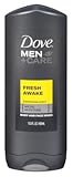 Dove Men Plus Care Body and Face Wash, Fresh Awake, 13.5 Ounce