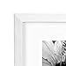 BOJIN 10x10 Picture Frames White, Solid Wood Display Pictures 6x6 with Mat or 10x10 Without Mat, Wall Hanging Decoration Square Photo Frame