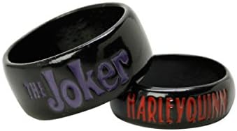 DC Comics The Joker Harley Quinn Ring Set