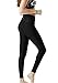 TSLA TM-FYP54-BLK_Small Yoga Pants High-Waist Leggings w Side Pockets FYP54